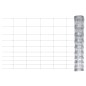 vidaXL Valla de jardín de acero galvanizado plateado 50x1 m vidaXL Valla de jardín de acero galvanizado plateado 50x1 m