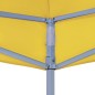 vidaXL Techo de carpa para celebraciones amarillo 3x3 m 270 g/m²
