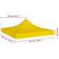 vidaXL Techo de carpa para celebraciones amarillo 3x3 m 270 g/m²