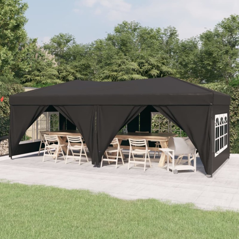 vidaXL Carpa para fiestas plegable con paredes gris antracita 3x6 m vidaXL Carpa para fiestas plegable con paredes gris antracita 3x6 m