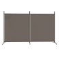 vidaXL Biombo divisor de 2 paneles de tela gris antracita 348x180 cm vidaXL Biombo divisor de 2 paneles de tela gris antracita 348x180 cm