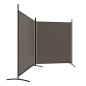 vidaXL Biombo divisor de 2 paneles de tela gris antracita 348x180 cm vidaXL Biombo divisor de 2 paneles de tela gris antracita 348x180 cm