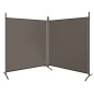 vidaXL Biombo divisor de 2 paneles de tela gris antracita 348x180 cm vidaXL Biombo divisor de 2 paneles de tela gris antracita 348x180 cm