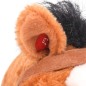vidaXL Caballo de juguete de pie de peluche marrón