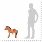 vidaXL Caballo de juguete de pie de peluche marrón