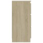 vidaXL Aparador de madera contrachapada color roble Sonoma 60x35x76 cm vidaXL Aparador de madera contrachapada color roble Sonoma 60x35x76 cm