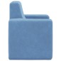 vidaXL Sofá para niños felpa suave azul vidaXL Sofá para niños felpa suave azul