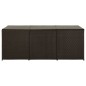vidaXL Caja de almacenaje jardín ratán sintético marrón 180x90x70 cm