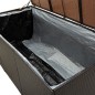 vidaXL Caja de almacenaje jardín ratán sintético marrón 180x90x70 cm