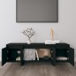 vidaXL Mueble para TV madera contrachapada negro 120x30x40,5 cm