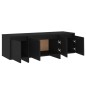 vidaXL Mueble para TV madera contrachapada negro 120x30x40,5 cm