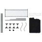 vidaXL Separador de colada con 3 bolsas acero negro vidaXL Separador de colada con 3 bolsas acero negro