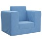 vidaXL Sofá cama infantil felpa suave azul vidaXL Sofá cama infantil felpa suave azul
