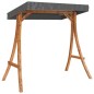 vidaXL Estructura columpio y techo antracita madera curvada color teca vidaXL Estructura columpio y techo antracita madera curvada color teca