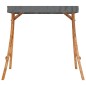 vidaXL Estructura columpio y techo antracita madera curvada color teca vidaXL Estructura columpio y techo antracita madera curvada color teca