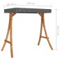 vidaXL Estructura columpio y techo antracita madera curvada color teca vidaXL Estructura columpio y techo antracita madera curvada color teca