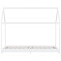 vidaXL Estructura de cama infantil madera maciza pino blanco 90x200 cm