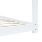 vidaXL Estructura de cama infantil madera maciza pino blanco 90x200 cm
