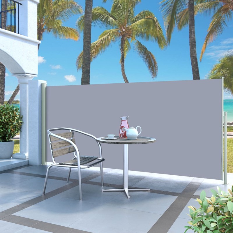 vidaXL Toldo lateral retráctil 140x300 cm gris vidaXL Toldo lateral retráctil 140x300 cm gris