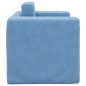 vidaXL Sofá cama infantil felpa suave azul vidaXL Sofá cama infantil felpa suave azul