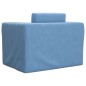 vidaXL Sofá cama infantil felpa suave azul vidaXL Sofá cama infantil felpa suave azul