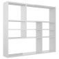 vidaXL Estantería de pared contrachapada blanco brillante 90x16x78 cm vidaXL Estantería de pared contrachapada blanco brillante 90x16x78 cm