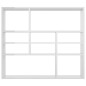 vidaXL Estantería de pared contrachapada blanco brillante 90x16x78 cm vidaXL Estantería de pared contrachapada blanco brillante 90x16x78 cm