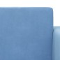 vidaXL Sofá cama infantil felpa suave azul vidaXL Sofá cama infantil felpa suave azul
