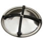 vidaXL Brasero y barbacoa 2 en 1 atizador acero inoxidable 56x56x49 cm vidaXL Brasero y barbacoa 2 en 1 atizador acero inoxidable 56x56x49 cm