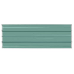vidaXL Panel para tejado acero galvanizado verde 12 unidades