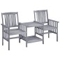 vidaXL Sillas de jardín con mesita madera maciza acacia 159x61x92 cm vidaXL Sillas de jardín con mesita madera maciza acacia 159x61x92 cm