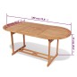 vidaXL Mesa de jardín de madera de teca maciza 180x90x75 cm vidaXL Mesa de jardín de madera de teca maciza 180x90x75 cm