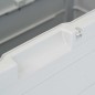 vidaXL Caja de almacenamiento de jardín 280 L gris claro