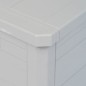 vidaXL Caja de almacenamiento de jardín 280 L gris claro