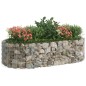 vidaXL Arriate de gaviones de hierro galvanizado 200x100x50 cm vidaXL Arriate de gaviones de hierro galvanizado 200x100x50 cm