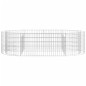 vidaXL Arriate de gaviones de hierro galvanizado 200x100x50 cm vidaXL Arriate de gaviones de hierro galvanizado 200x100x50 cm