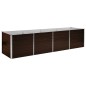 vidaXL Arriate de acero galvanizado marrón 320x80x77 cm vidaXL Arriate de acero galvanizado marrón 320x80x77 cm