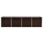 vidaXL Arriate de acero galvanizado marrón 320x80x77 cm vidaXL Arriate de acero galvanizado marrón 320x80x77 cm