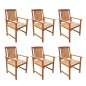 vidaXL Set de comedor de jardín 7 piezas madera maciza de acacia vidaXL Set de comedor de jardín 7 piezas madera maciza de acacia