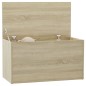 vidaXL Baúl de almacenaje madera contrachapada color roble 84x42x46cm vidaXL Baúl de almacenaje madera contrachapada color roble 84x42x46cm