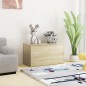 vidaXL Baúl de almacenaje madera contrachapada color roble 84x42x46cm vidaXL Baúl de almacenaje madera contrachapada color roble 84x42x46cm