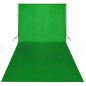 vidaXL Telón de fondo estudio fotografía algodón verde 600x300cm croma vidaXL Telón de fondo estudio fotografía algodón verde 600x300cm croma