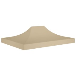 vidaXL Techo de carpa para celebraciones beige 4x3 m 270 g/m²