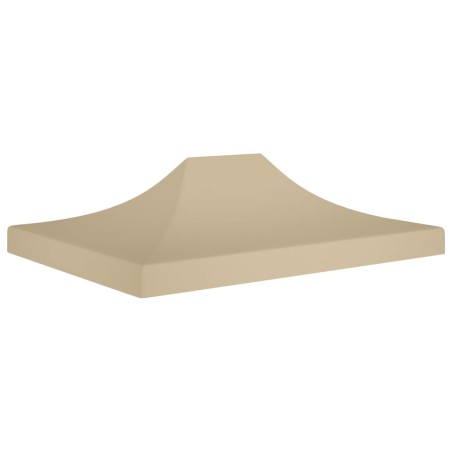 vidaXL Techo de carpa para celebraciones beige 4x3 m 270 g/m²