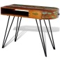 vidaXL Escritorio de madera maciza reciclada con patas de hierro vidaXL Escritorio de madera maciza reciclada con patas de hierro