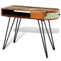 vidaXL Escritorio de madera maciza reciclada con patas de hierro vidaXL Escritorio de madera maciza reciclada con patas de hierro