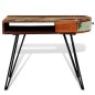 vidaXL Escritorio de madera maciza reciclada con patas de hierro vidaXL Escritorio de madera maciza reciclada con patas de hierro