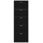 vidaXL Mueble zapatero madera contrachapada negro 59x17x169 cm vidaXL Mueble zapatero madera contrachapada negro 59x17x169 cm