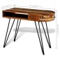 vidaXL Escritorio de madera maciza reciclada con patas de hierro vidaXL Escritorio de madera maciza reciclada con patas de hierro