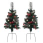 vidaXL Árboles de Navidad artificiales de camino 2 uds PVC 76 cm vidaXL Árboles de Navidad artificiales de camino 2 uds PVC 76 cm